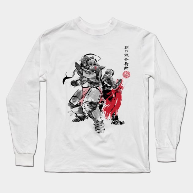 Brotherhood Sumi-e Long Sleeve T-Shirt by DrMonekers